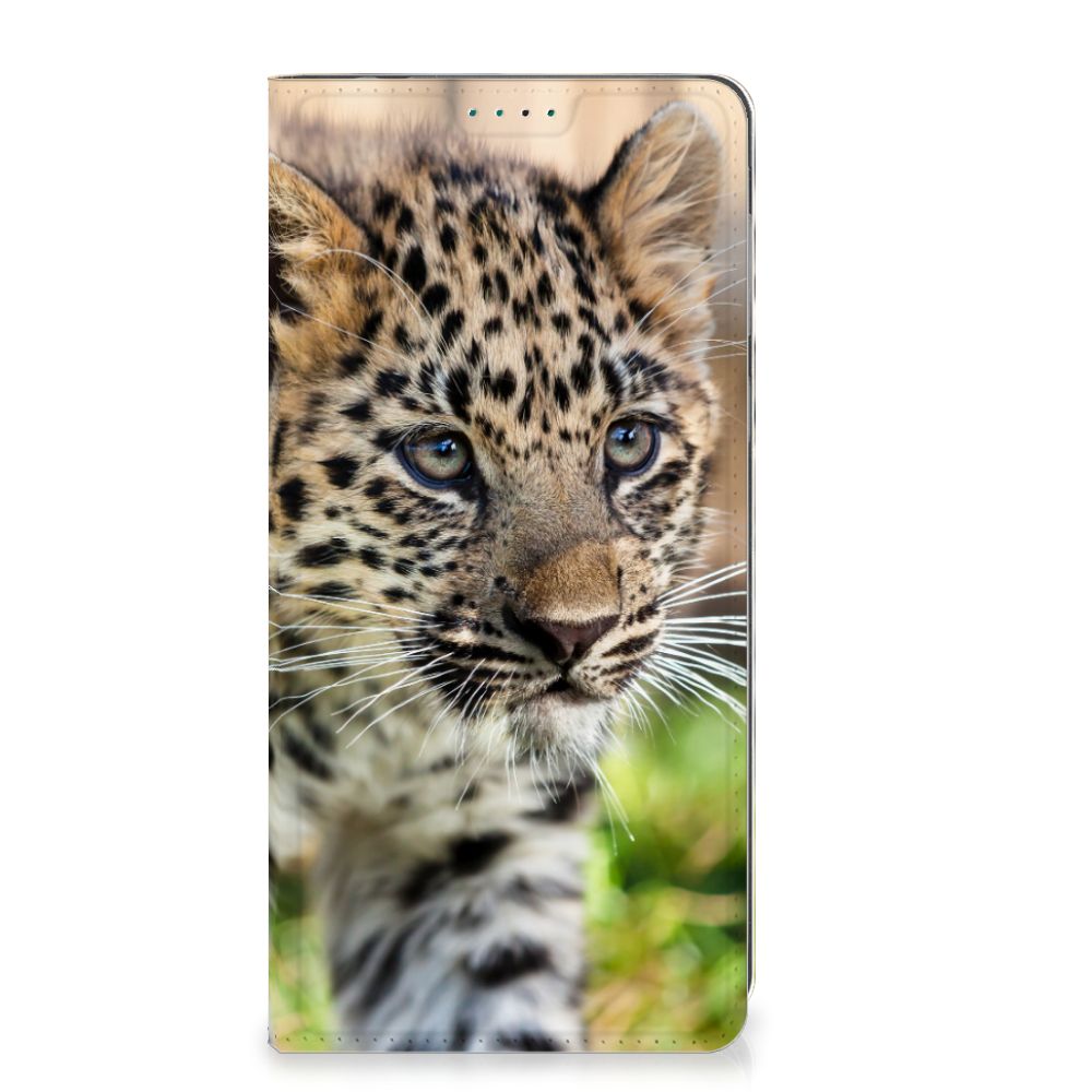 Motorola Moto E13 4G Hoesje maken Baby Luipaard