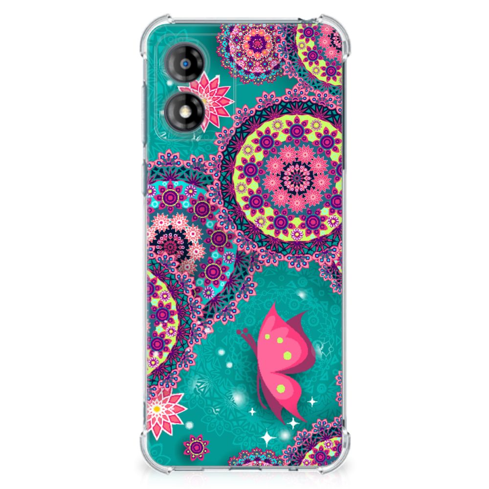 Motorola Moto E13 Back Cover Cirkels en Vlinders B2C Telecom