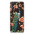 Motorola Moto E13 TPU Hoesje Pauw met Bloemen pauw bloemen design achterkant