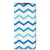 Motorola Moto E20 Hoesje met Magneet Zigzag Blauw zigzag design vooraanzicht