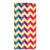 Motorola Moto E20 Hoesje met Magneet Zigzag Multi Color zigzag design voorkant