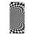 Motorola Moto E20 Stand Case Illusie zwart wit design illusie aanzicht
