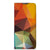 Motorola Moto E20 Stand Case Polygon Color kleurrijke driehoeken asymmetrische patronen design aanzicht