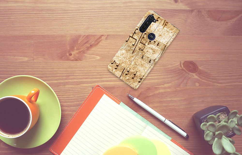 Motorola Moto G Pro Stand Case Bladmuziek - B2C Telecom