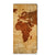 Motorola Moto G13 | G23 Book Cover Wereldkaart boekhoes wereldkaart bruin
