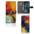 Motorola Moto G14 Book Case Polygon Color hoesje asymmetrisch design kleurrijk