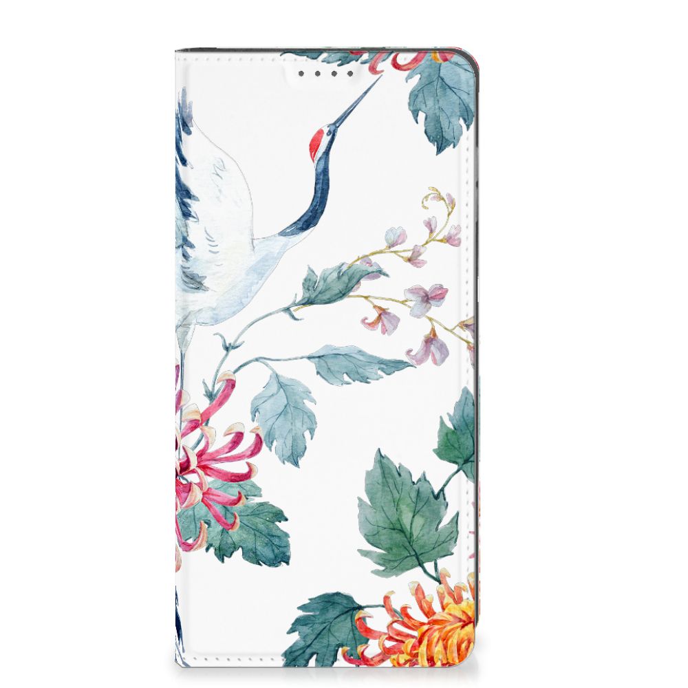 Motorola Moto G14 Hoesje maken Bird Flowers