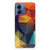 Motorola Moto G14 TPU Hoesje Polygon Color kleurrijk abstract ontwerp achterkant