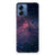 Motorola Moto G14 TPU Hoesje Stars met kunstzinnige glitterachtige design in paarse en blauwe kleuren ✨.