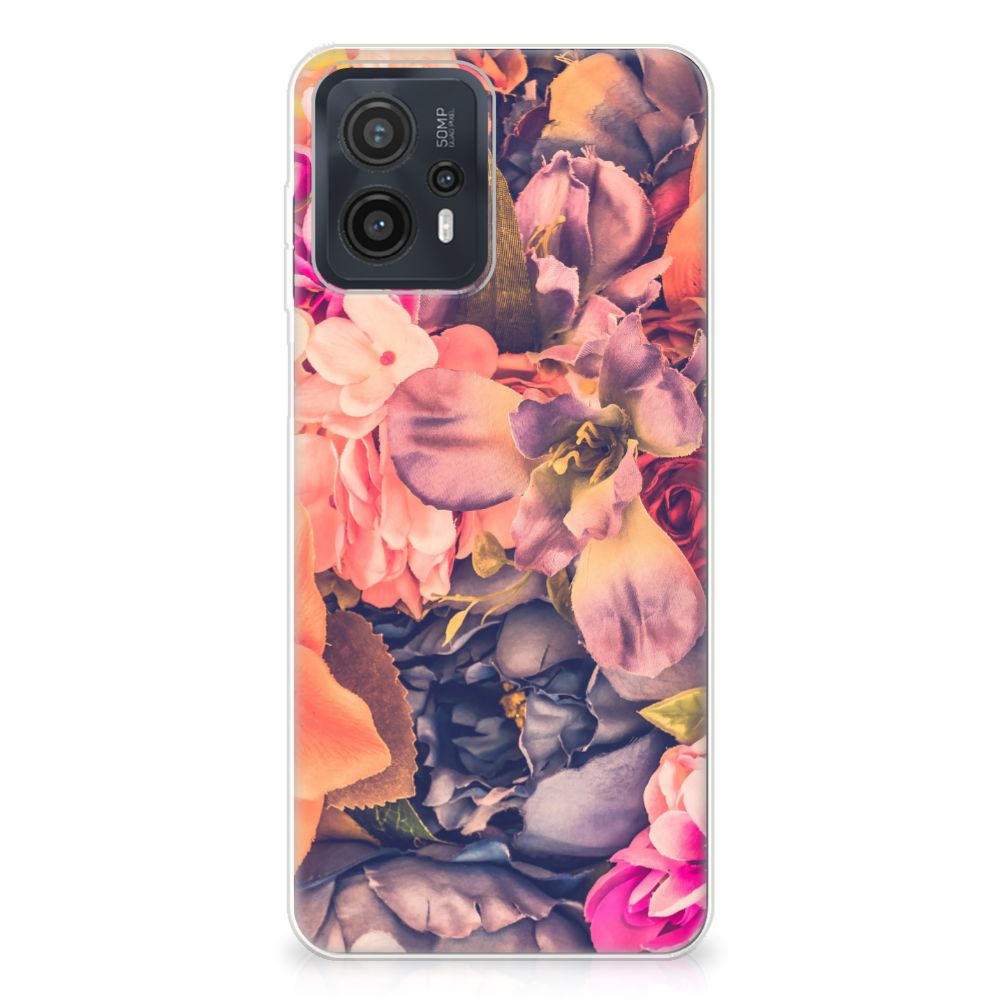 Motorola Moto G23 | G13 TPU Case Bosje Bloemen bloemen design achterkant