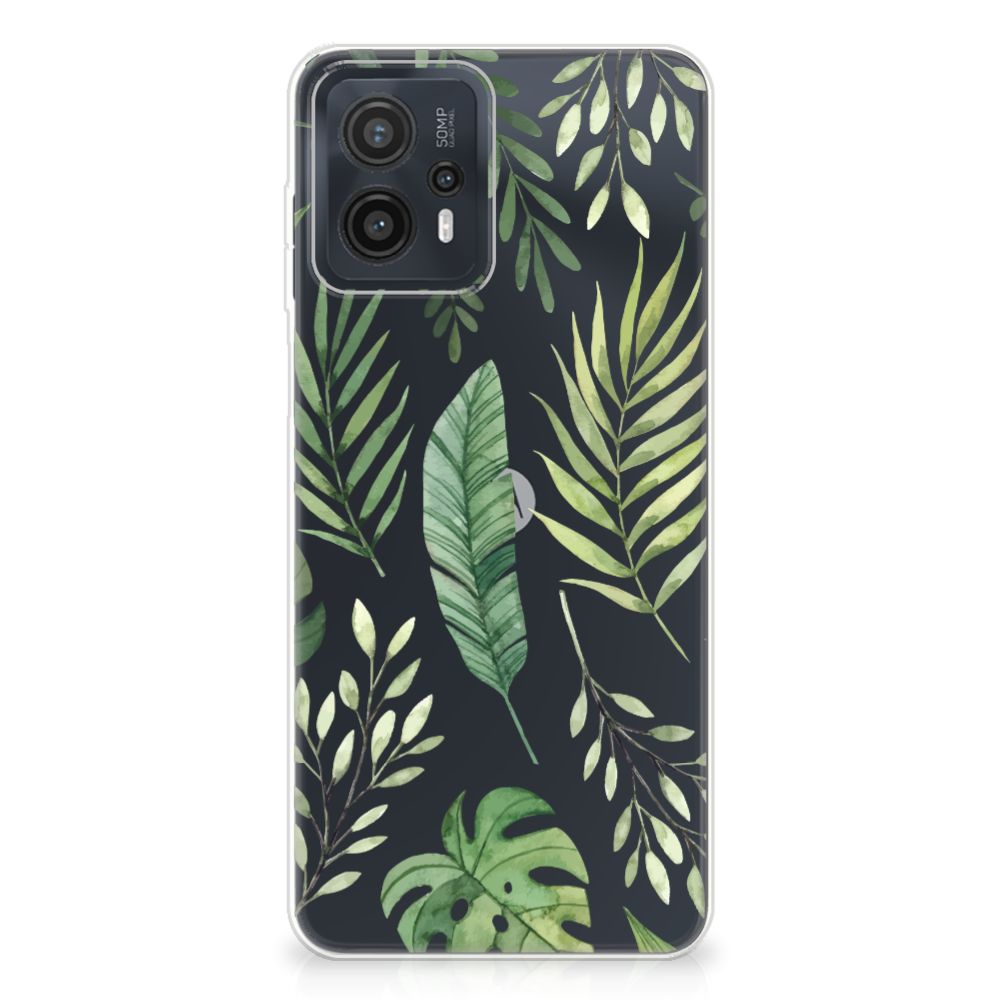 Motorola Moto G23 | G13 TPU Case Leaves bladeren design achterkant