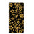 Motorola Moto G34 Smart Cover Gouden Bloemen ontwerp bloemen zwart
