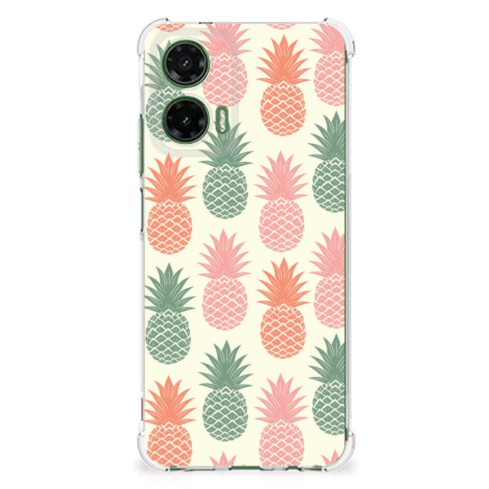 Motorola Moto G35 Beschermhoes Ananas telefoonhoesje ananas design achterkant