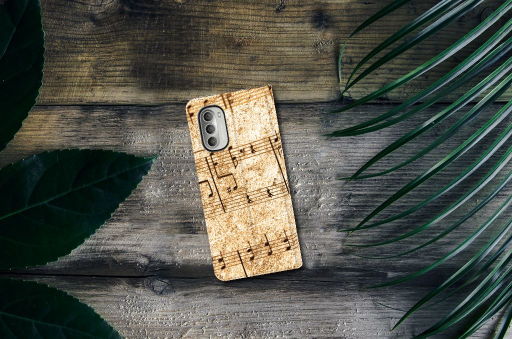 Motorola Moto G51 5G Stand Case Bladmuziek - B2C Telecom