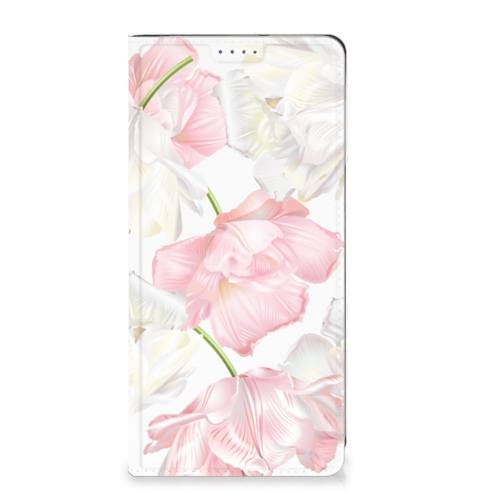 Motorola Moto G54 Smart Cover Lovely Flowers bloemen design voorkant
