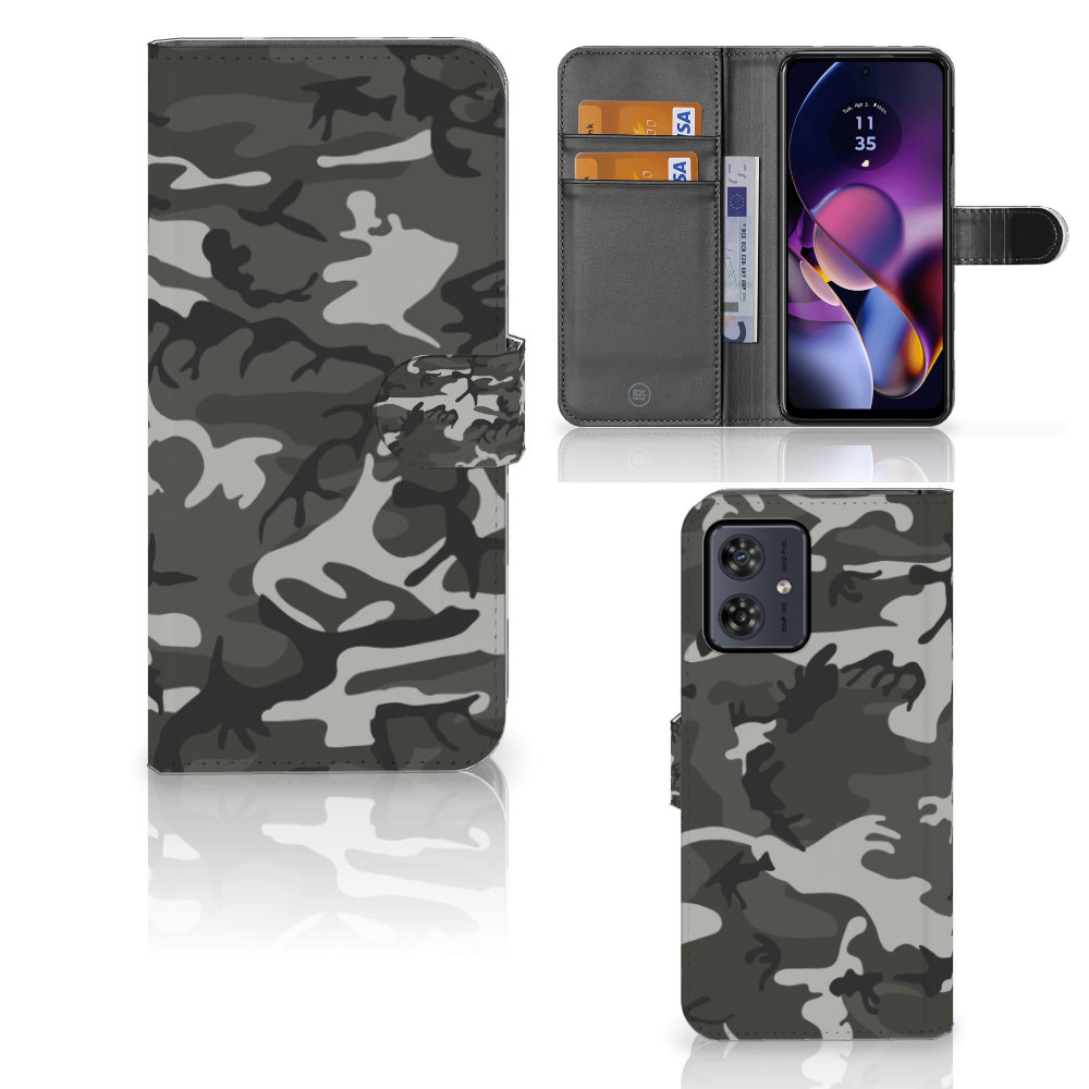 Motorola Moto G54 Telefoon Hoesje Army Light