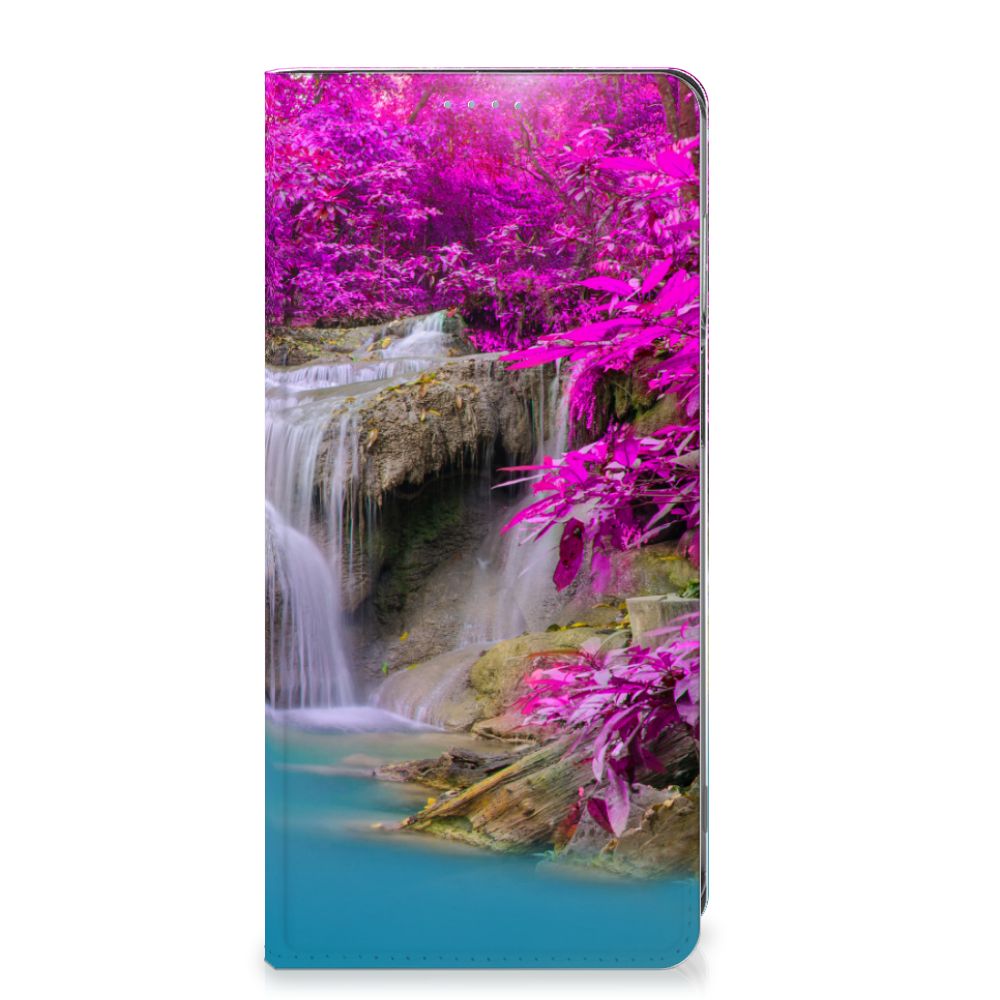 Motorola Moto G62 5G Book Cover Waterval design waterval roze