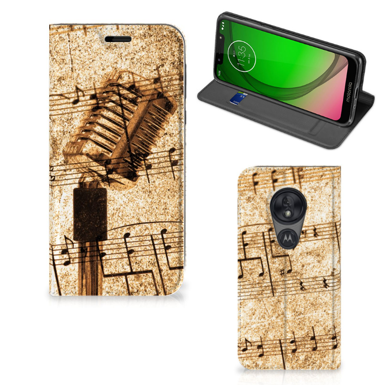Motorola Moto G7 Play Stand Case Bladmuziek - B2C Telecom