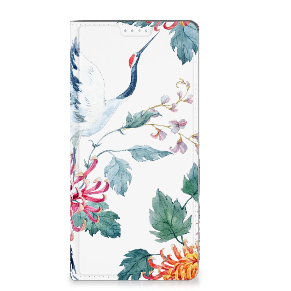 Motorola Moto G72 Hoesje maken Bird Flowers