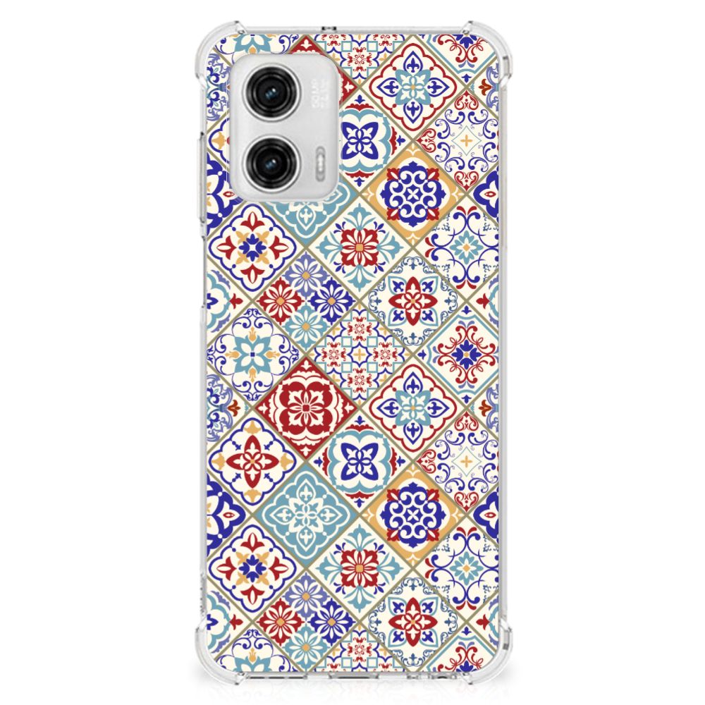 Motorola Moto G73 Anti-Shock Hoesje Tiles Color B2C Telecom