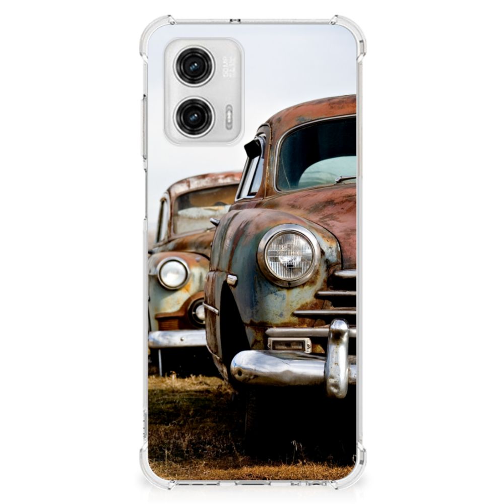 Motorola Moto G73 Anti-shock Hoesje met foto Vintage Auto B2C Telecom