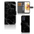 Motorola Moto G73 Bookcase Marmer Zwart bookcase zwart marmer voorzijde binnenzijde