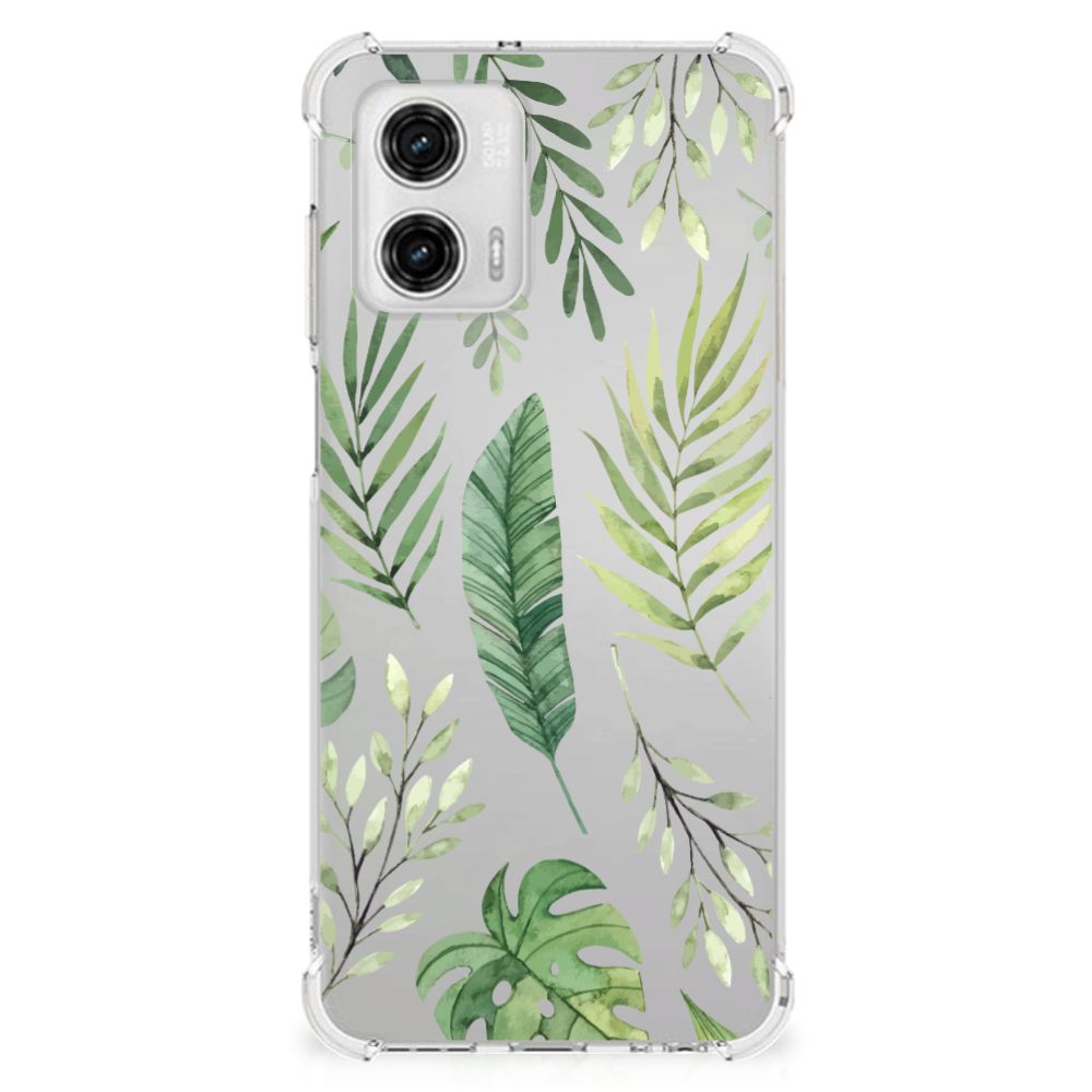 Motorola Moto G73 Case Leaves Vooraanzicht.