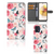 Motorola Moto G73 Hoesje Butterfly Roses boekhoes roze rozen vlinders voorkant achterkant binnenkant