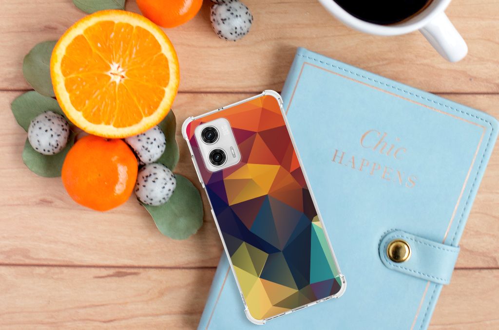 Motorola Moto G73 Shockproof Case Polygon Color B2C Telecom
