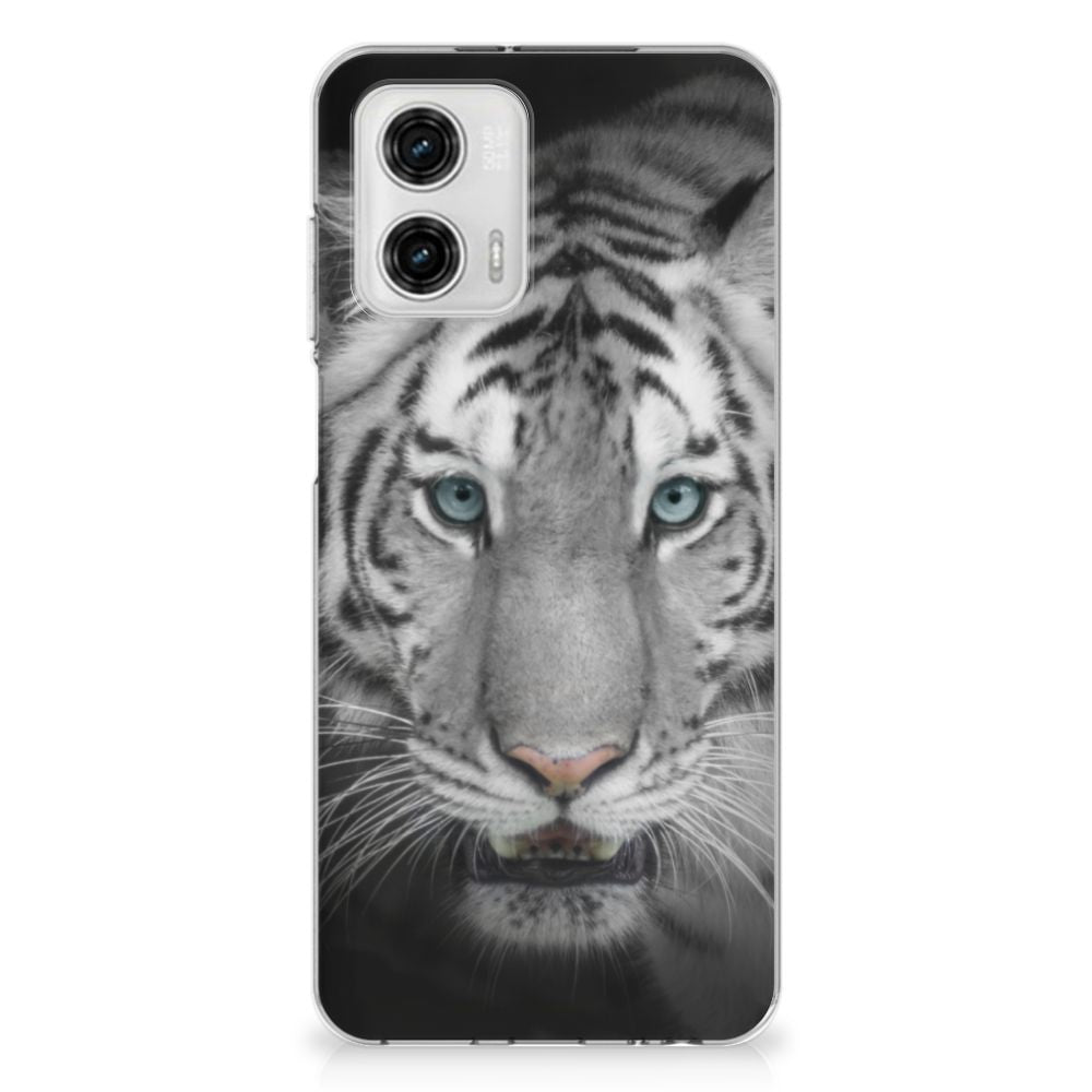Motorola Moto G73 TPU Hoesje Tijger tijger voorkant