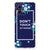 Motorola Moto G84 Anti Shock Case Flowers Blue DTMP voorkant met bloemen en tekst