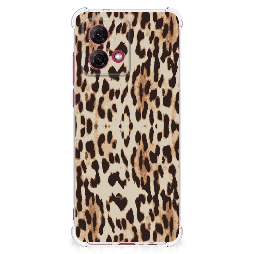 Motorola Moto G84 Case Anti-shock Leopard achterkant ontwerp