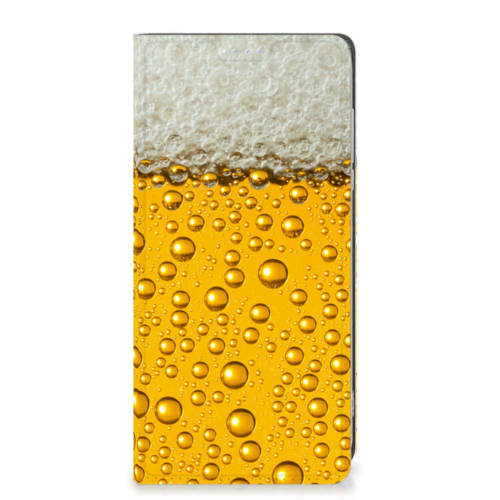 Motorola Moto G84 Flip Style Cover Bier bierprint voorkant