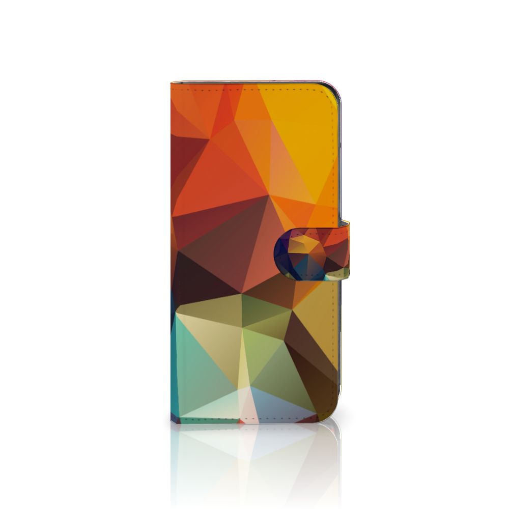 Motorola Moto G85 Book Case Polygon Color ontwerp asymmetrisch voorkant