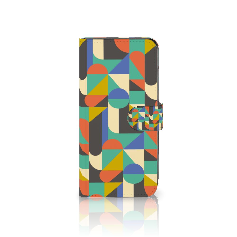 Motorola Moto G85 Telefoon Hoesje Funky Retro telefoonhoesje geometrisch design voorkant
