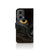 Motorola Moto G85 Telefoonhoesje met Pasjes Zwarte Kat design kattenkop aanzicht