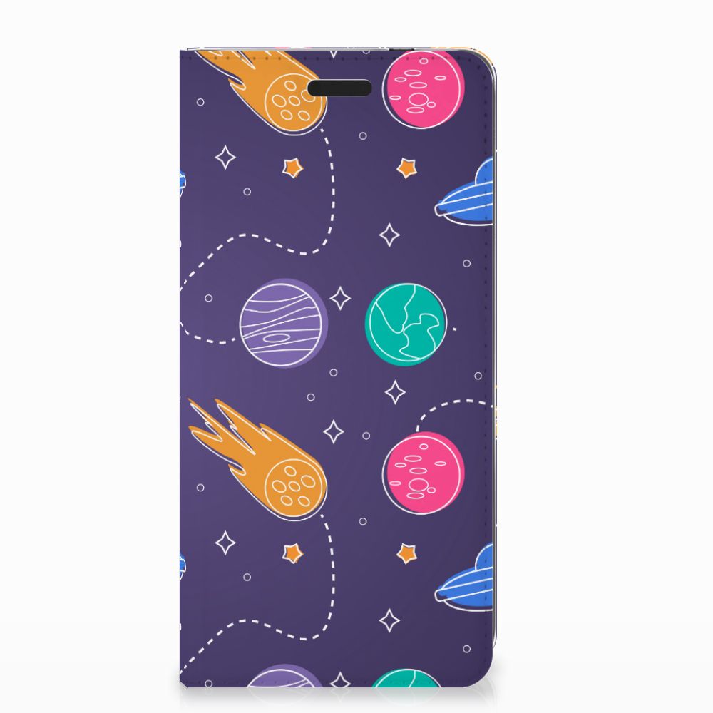 Nokia 3.1 (2018) Hippe Standcase Spaceie design ruimteplaneten schotels
