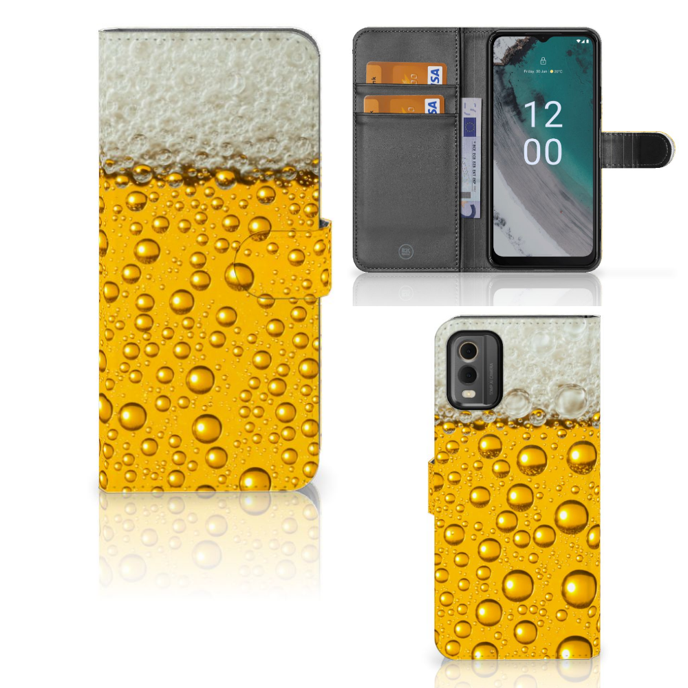 Nokia C32 Book Cover Bier bookcover bier print voorkant zijkant