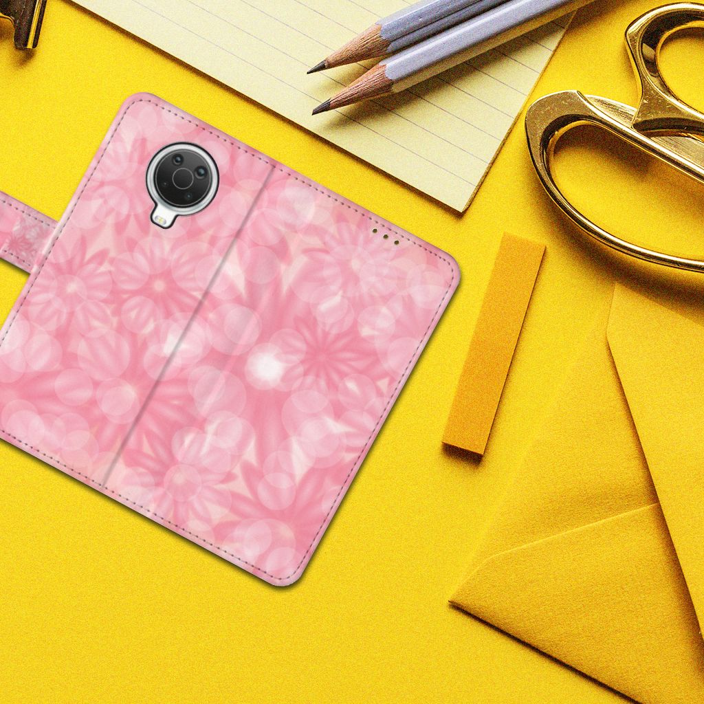 Nokia G10 | G20 Hoesje Spring Flowers ontwerp bovenaanzicht