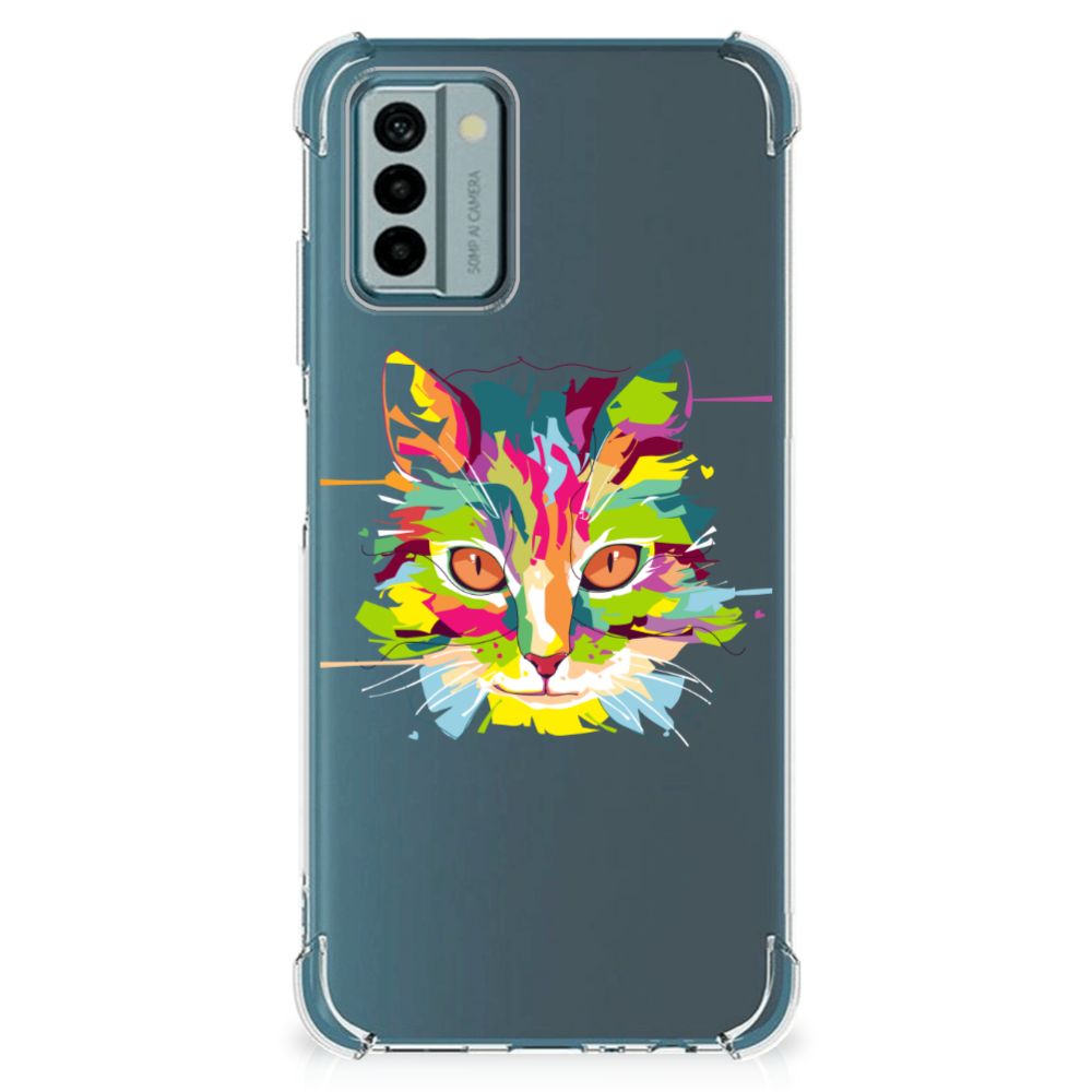 Nokia G22 Stevig Bumper Hoesje Cat Color B2C Telecom