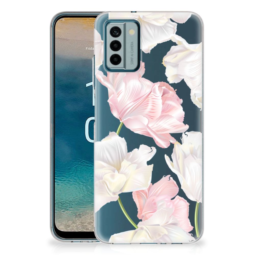 Nokia G22 TPU Case Lovely Flowers achterkant bloemen