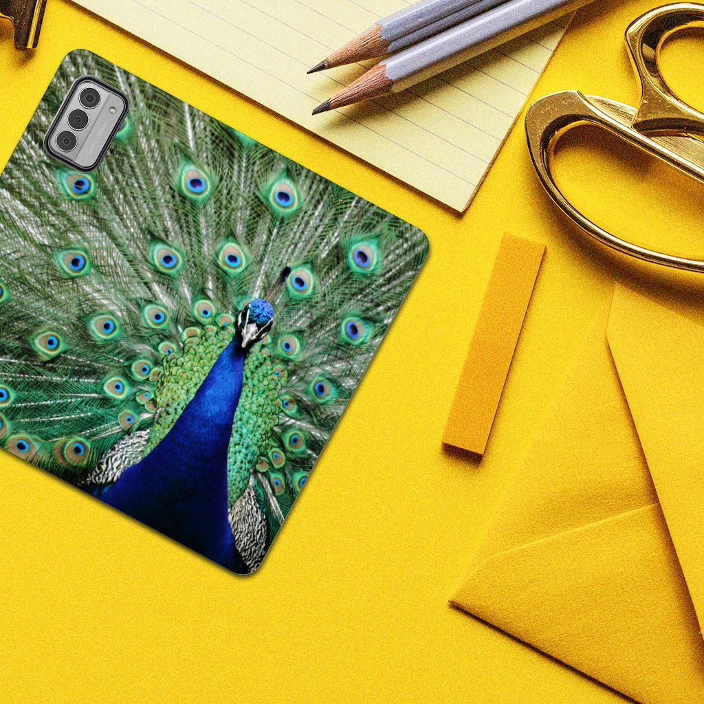 Nokia G42 Hoesje maken Pauw design pauw voorkant