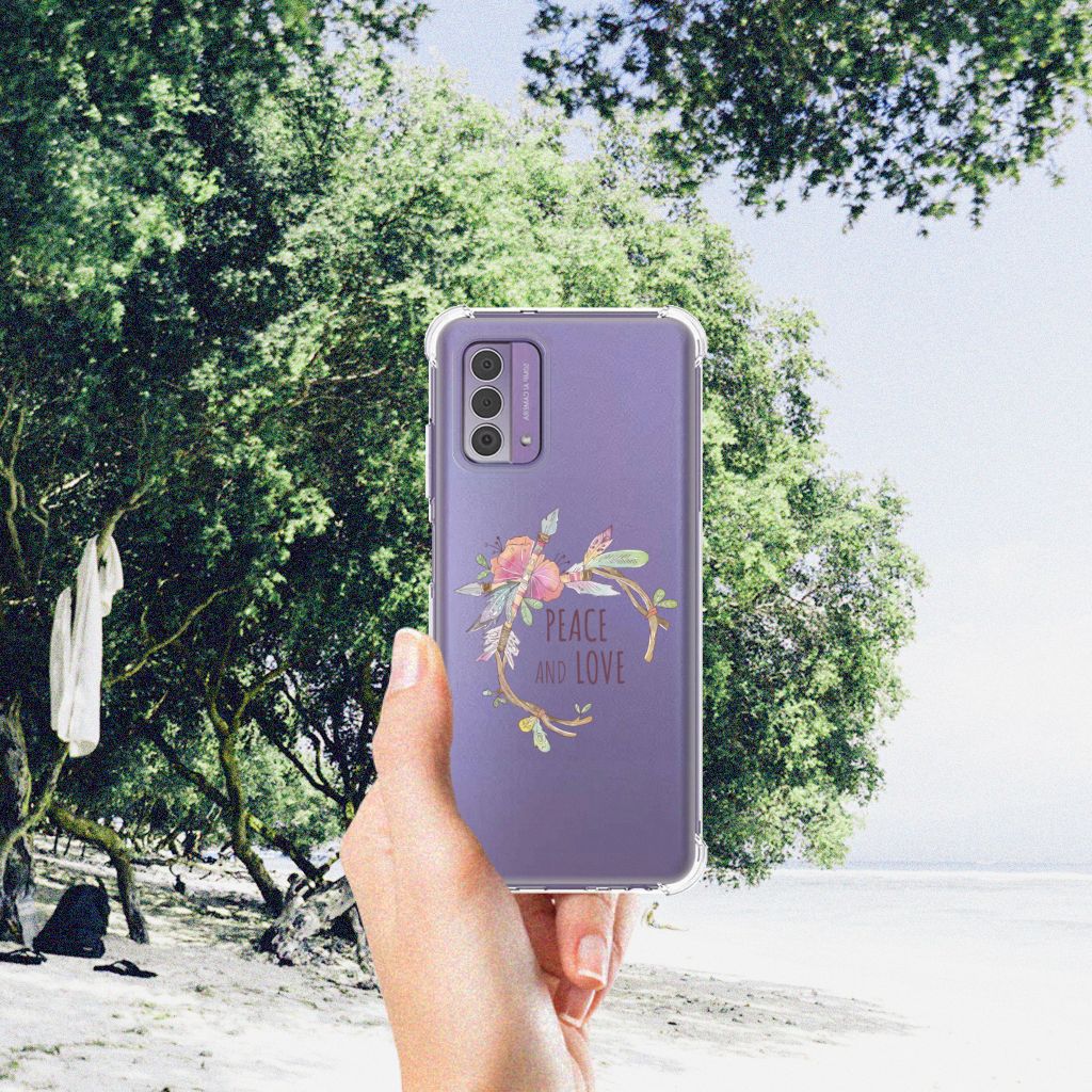 Nokia G42 Stevig Bumper Hoesje Boho Text B2C Telecom