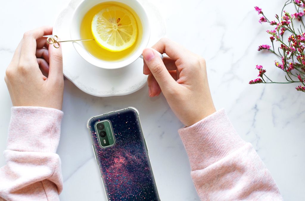 Nokia XR21 Shockproof Case Stars hands drink topview