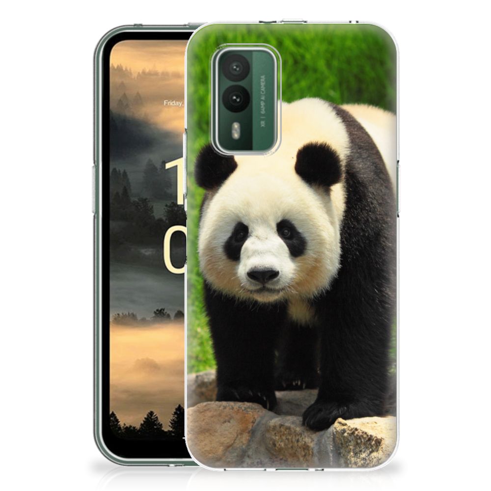 Nokia XR21 TPU Hoesje Panda product afbeelding telefoonhoesje panda design aanzicht