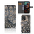 Nokia XR21 Telefoonhoesje met Pasjes Krokodillenprint design krokodillenprint aanzicht