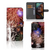 Nokia XR21 Wallet Case met Pasjes Vuurwerk wallet case vuurwerk design voorkant zijkant