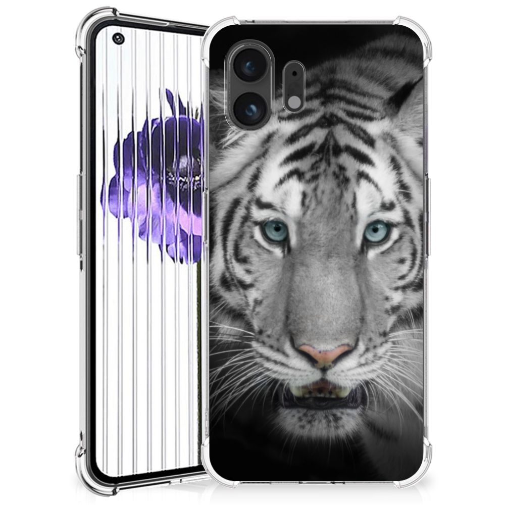Nothing Phone (2) Case Anti-shock Tijger tijger design voorkant