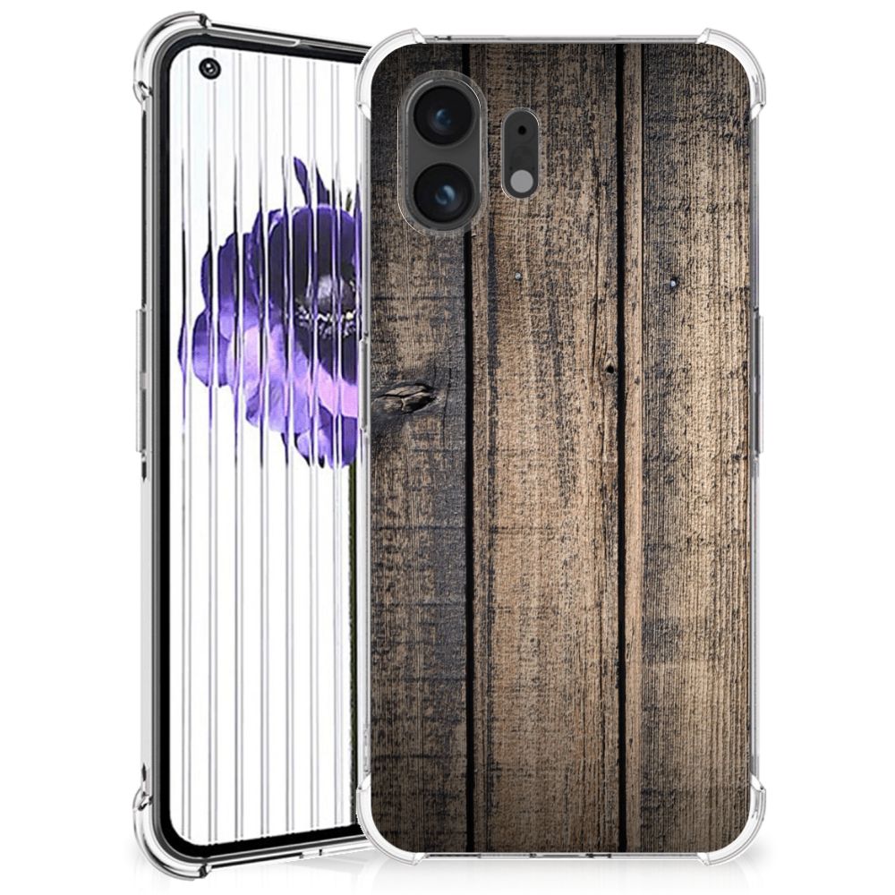 Nothing Phone (2) Stevig Telefoonhoesje Steigerhout B2C Telecom