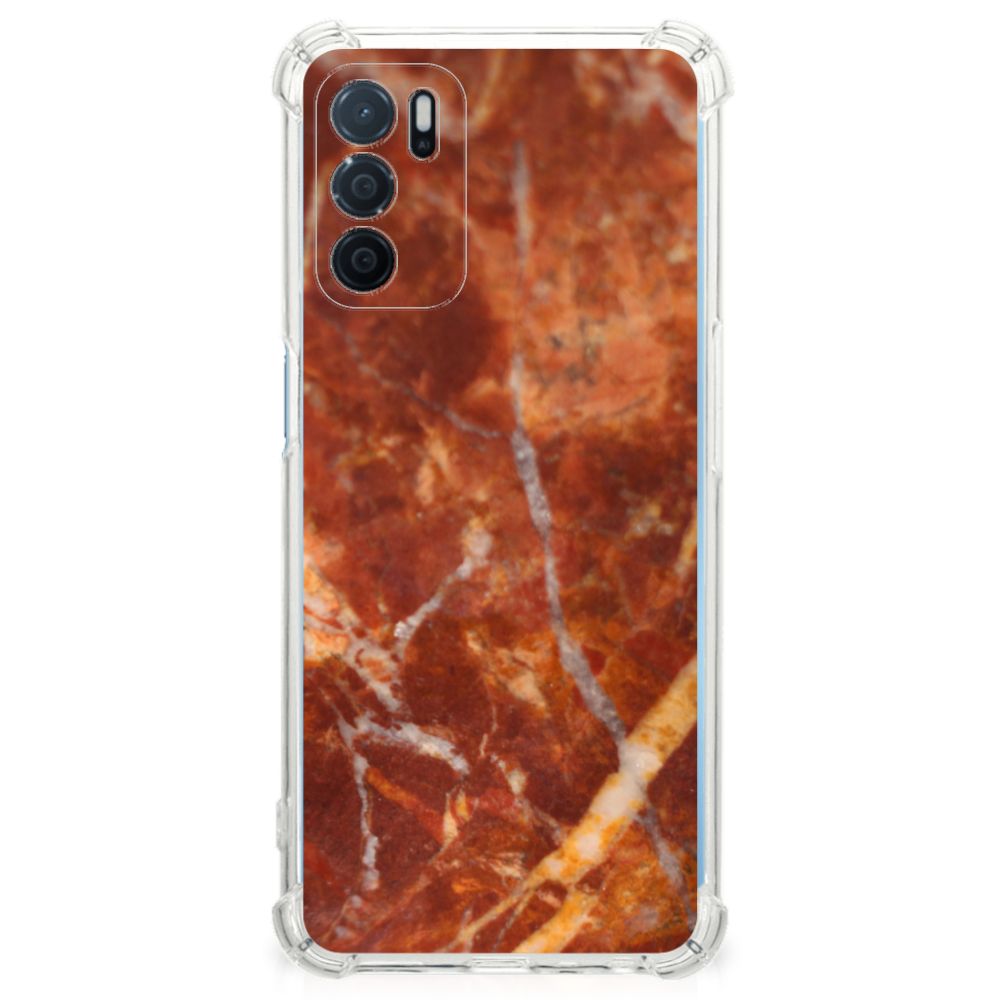 OPPO A16 | A16s | A54s Anti-Shock Hoesje Marmer Bruin B2C Telecom